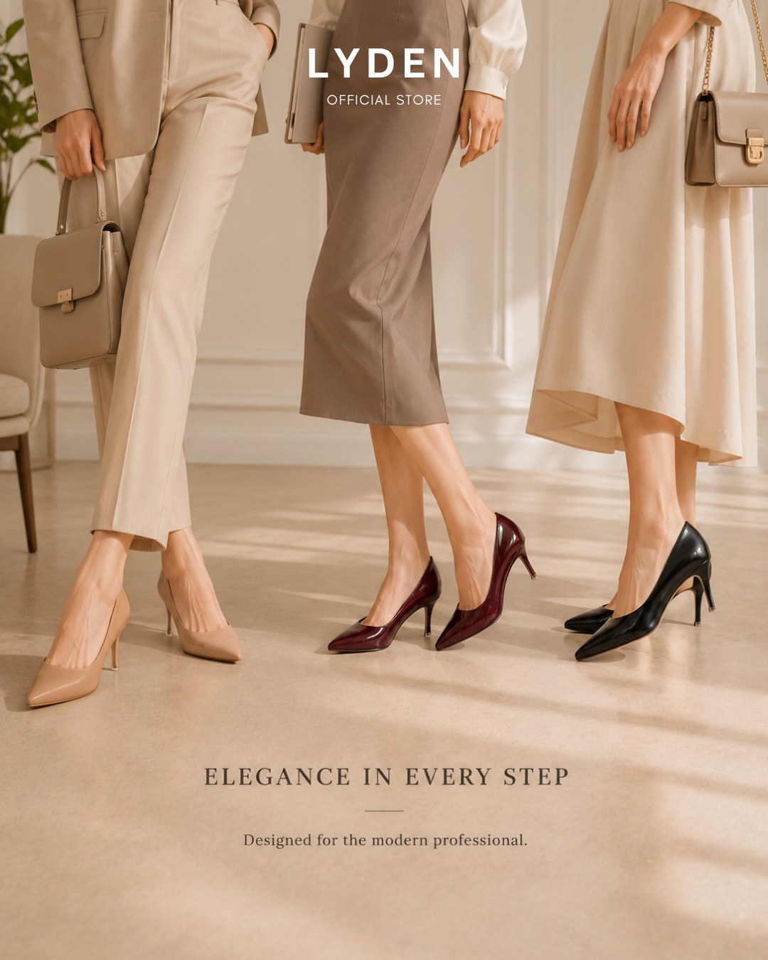 【NEW】Lyden Vera Series 7.5cm Matt & Glossy Heels