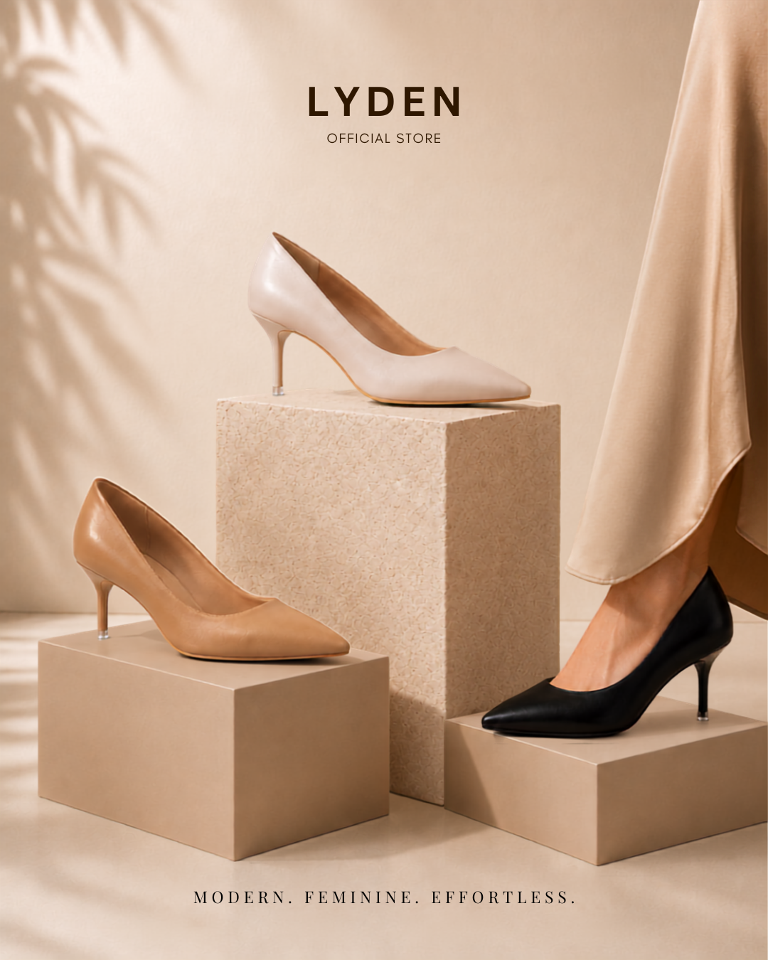 【NEW】Lyden Vera Series 7.5cm Matt & Glossy Heels