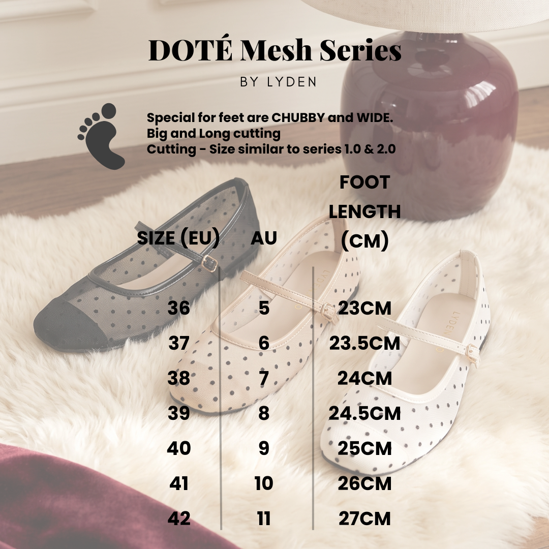 【NEW】Lyden DOTÉ Mesh Series Flats