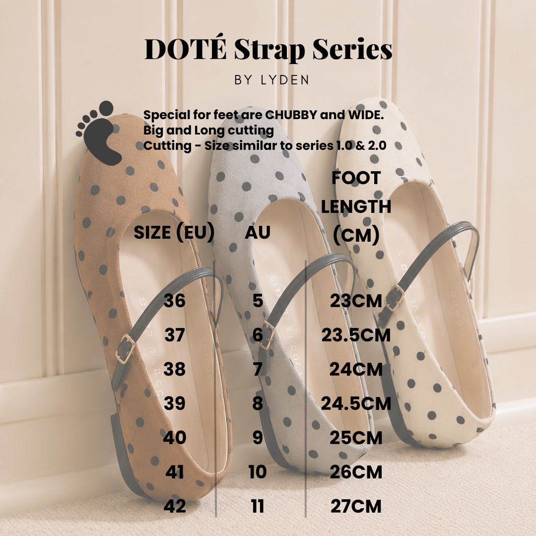 【NEW】Lyden DOTÉ Strap Series Flats