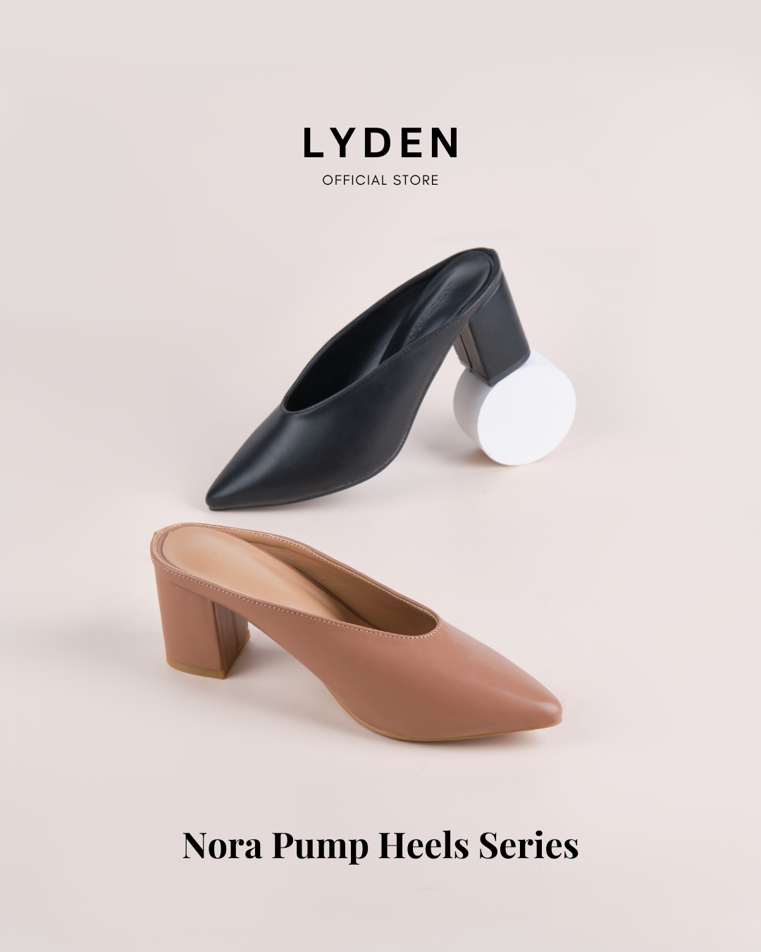 The Nora Pump Heels Series by Lyden (Malaysia cutting) - Beige