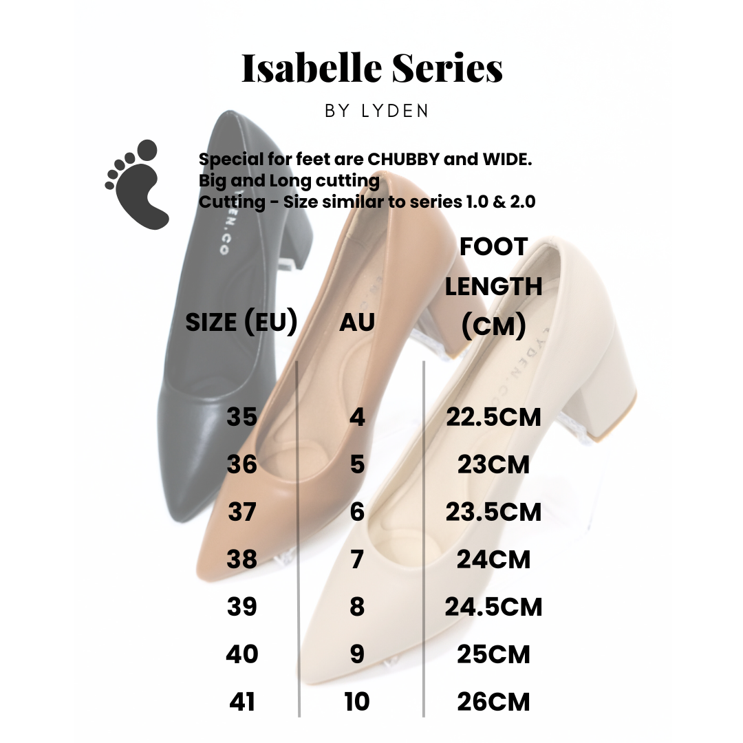 【NEW】Lyden Isabelle Series 6.5cm pump heels - Beige