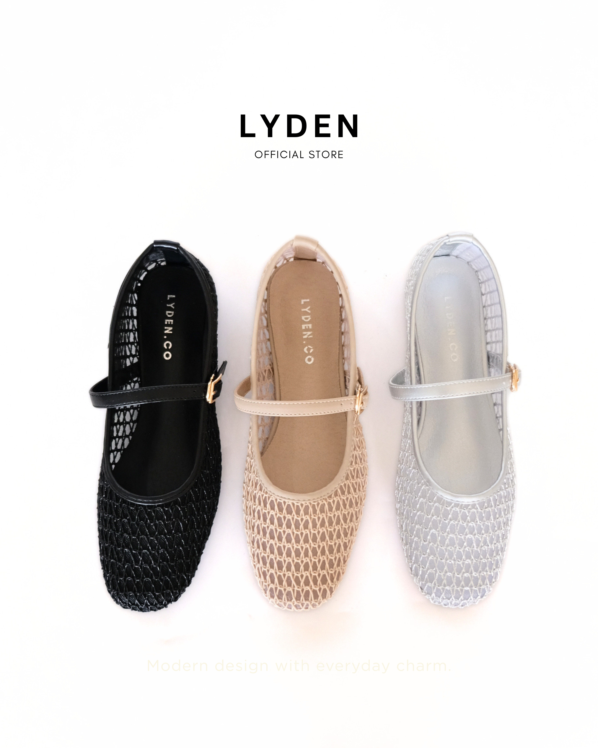 【NEW】Velisse Series Flats- Grey//Khaki//Black