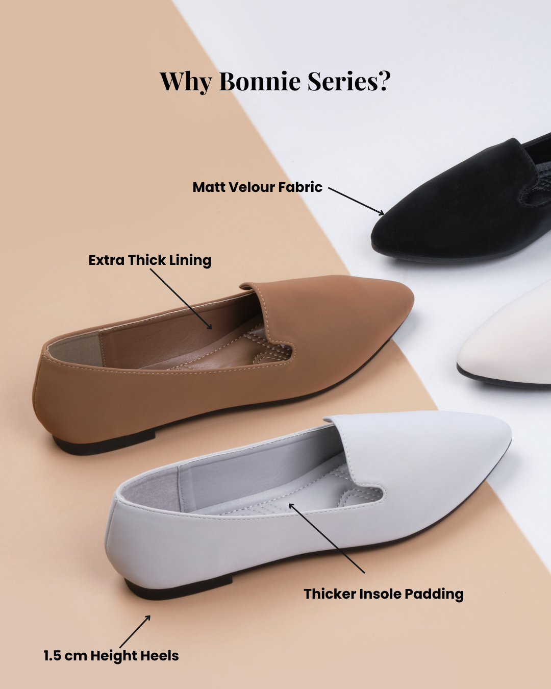 【NEW】Lyden Bonnie Series Flats - Grey