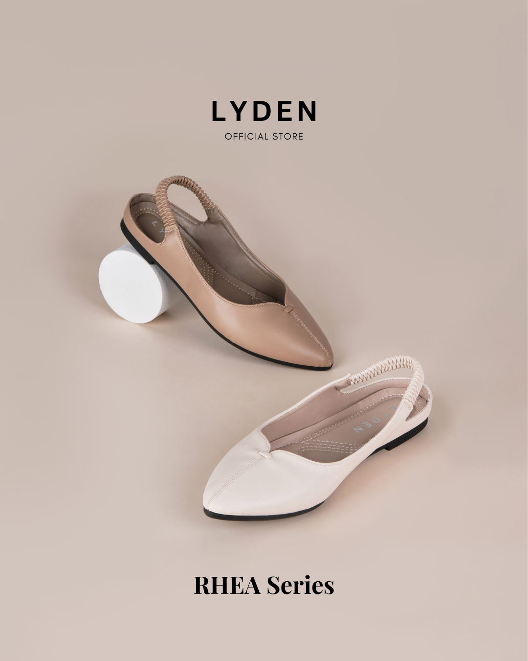 【NEW】Lyden RHEA Series Flats - Beige
