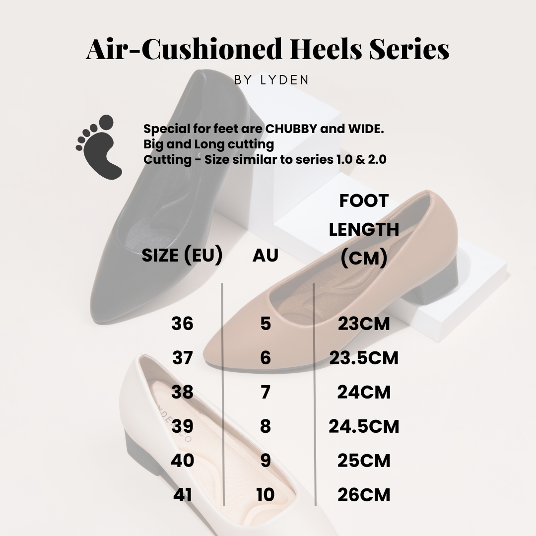 【NEW】Lyden Air-Cushioned Series 4.5cm Mid Heels - Brown