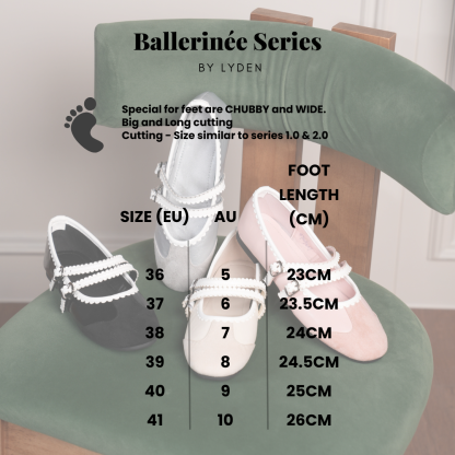 【NEW】Lyden Ballerinée Flats Series - Classic Black//Grey//Beige//Pink