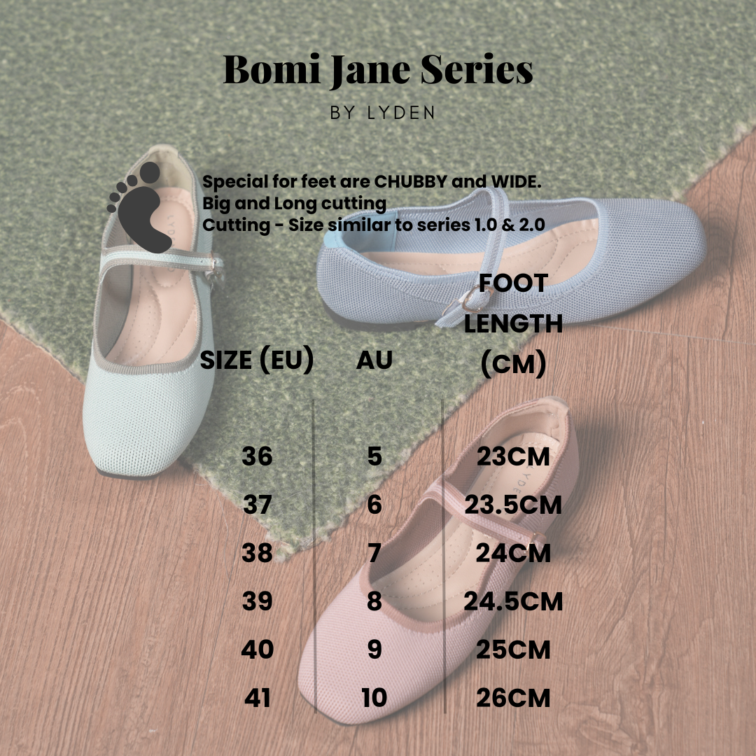 【NEW】Lyden Bomi Jane Series Flats - Pink//Blue//Green