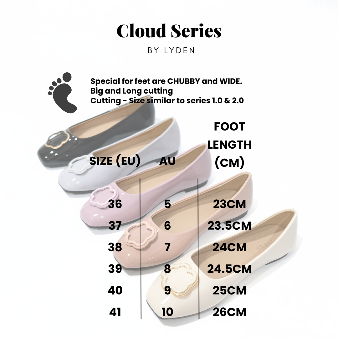 【NEW】Lyden Cloud Series Flats - Beige//Pink//Purple//Blue//Classic Black