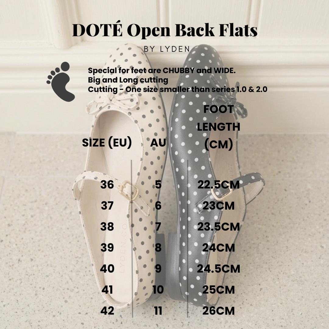 【NEW】Lyden DOTÉ Open Back Series Flats