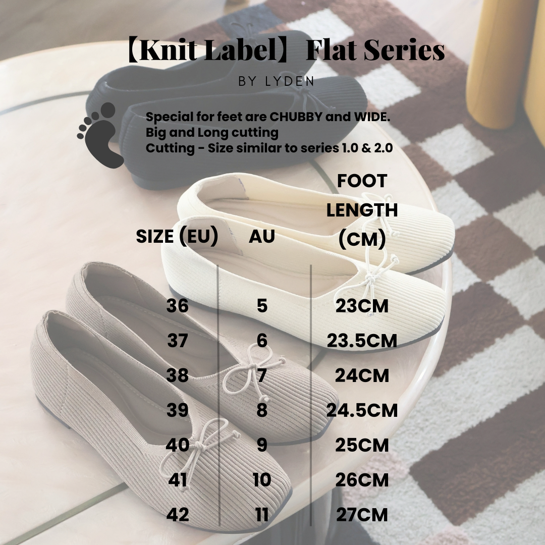 【NEW】【Knit Label】Flats Series