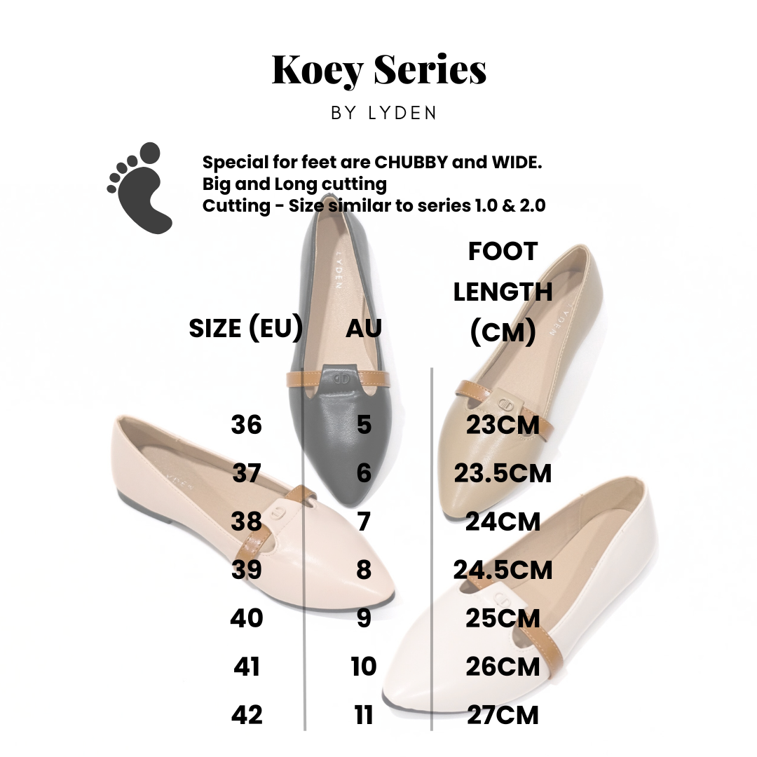 【NEW】Lyden Koey Series Flats - Beige//Pink//Khaki//Classic Black