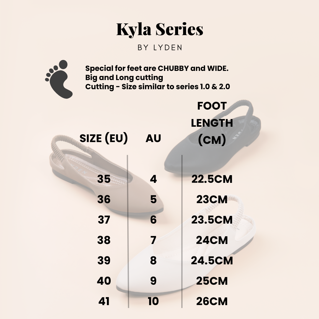 Lyden Kyla series flat (Premium flat) in black