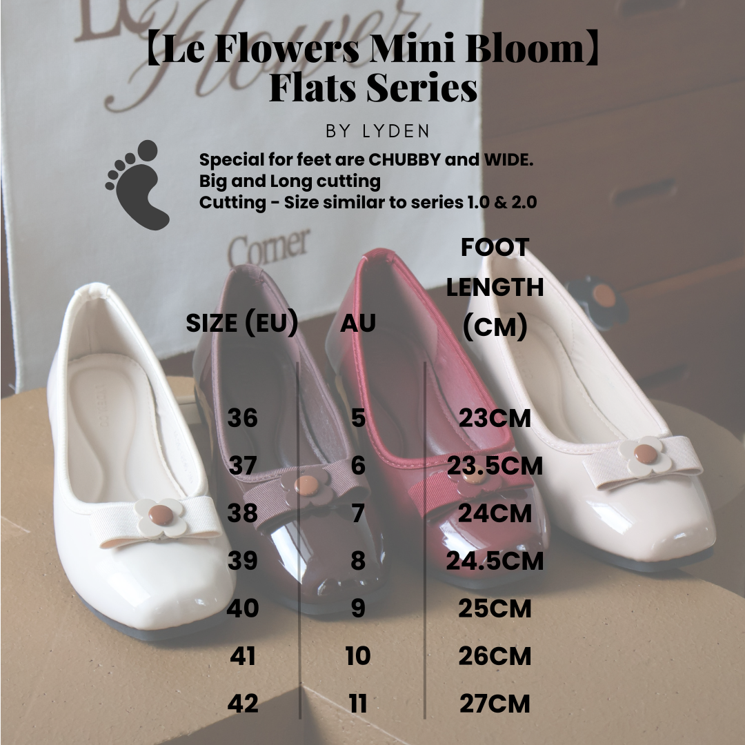 【Le Flowers Mini Bloom】Flats Series