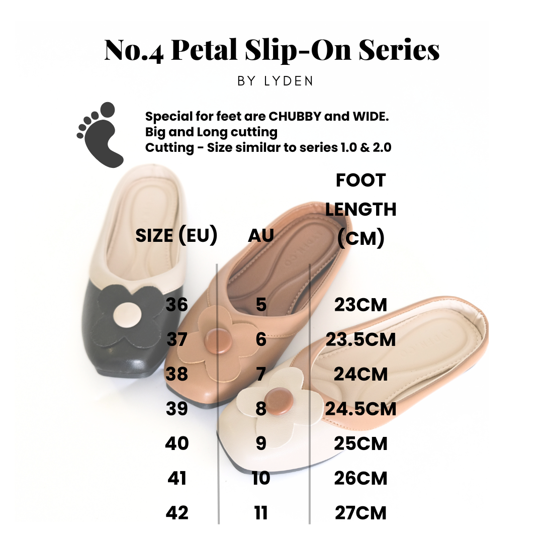 【Le Flowers The Secret Garden Series】No.4 Petal Slip-On Womens Flats