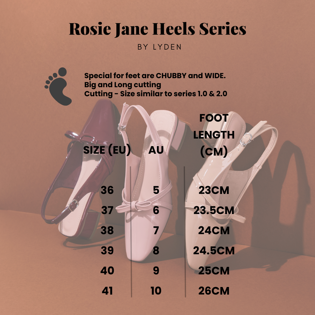 【NEW】Lyden Rosie Jane Heels series 4cm pump heels - Beige//Pink//Maroon