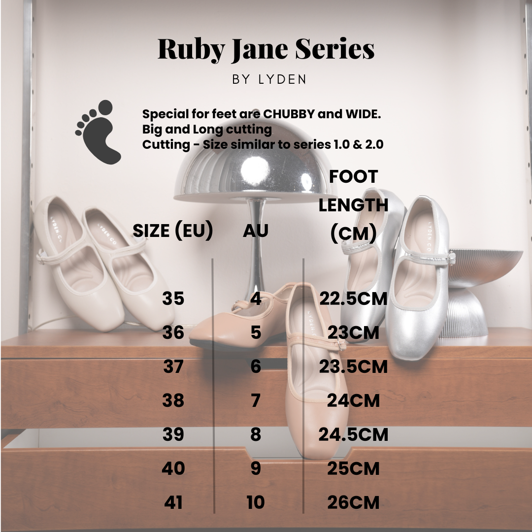 【NEW】Lyden Ruby Jane Series Flats - Beige//Brown//Grey