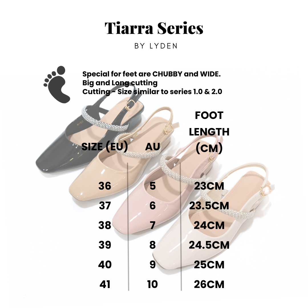 【NEW】Lyden Tiarra series 4cm pump heels - Classic Black//Off White//Beige//Pink