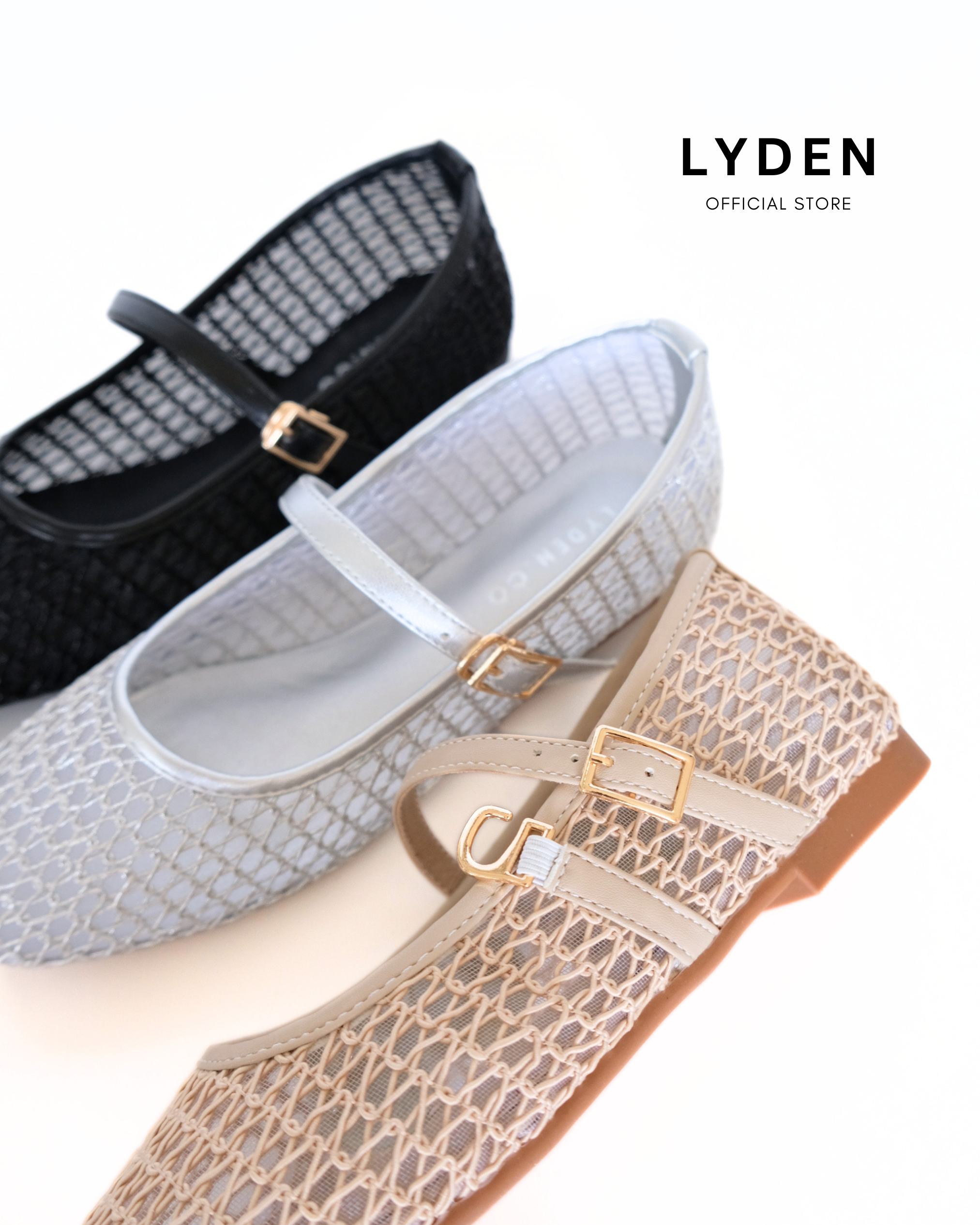 【NEW】Velisse Series Flats- Grey//Khaki//Black