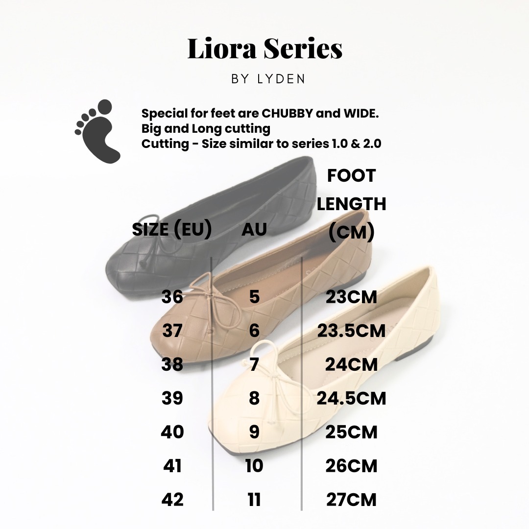 【NEW】Liora Series Flats - Beige//Dark Brown//Black