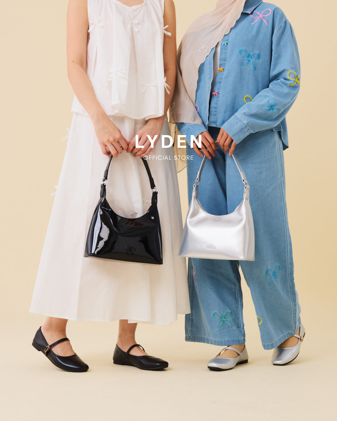 【NEW】Lyden Mary Jane Classic Flats - Beige//Silver//Khaki//Coffee//Classic Black