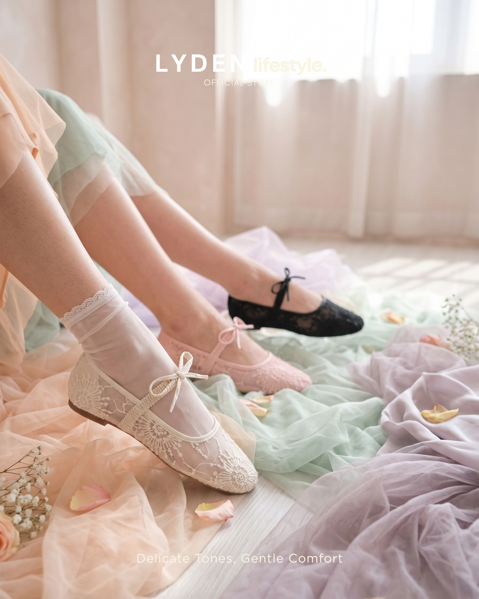 【NEW】Dreamelle Series- Beige//Pink//Black