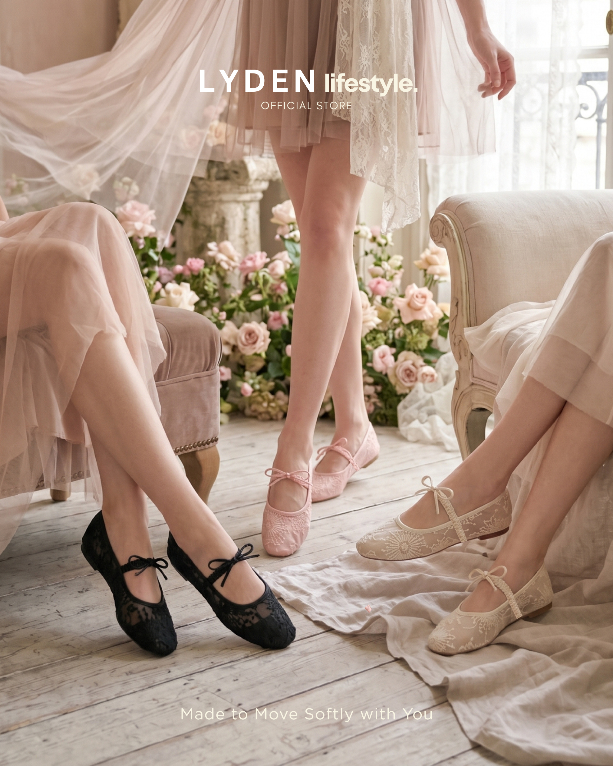 【NEW】Dreamelle Series- Beige//Pink//Black