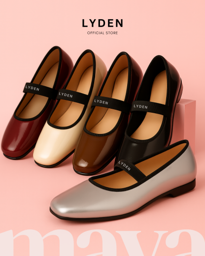 【NEW】Lyden Maya Series Flats - Beige//Silver//Brown//Maroon//Classic Black