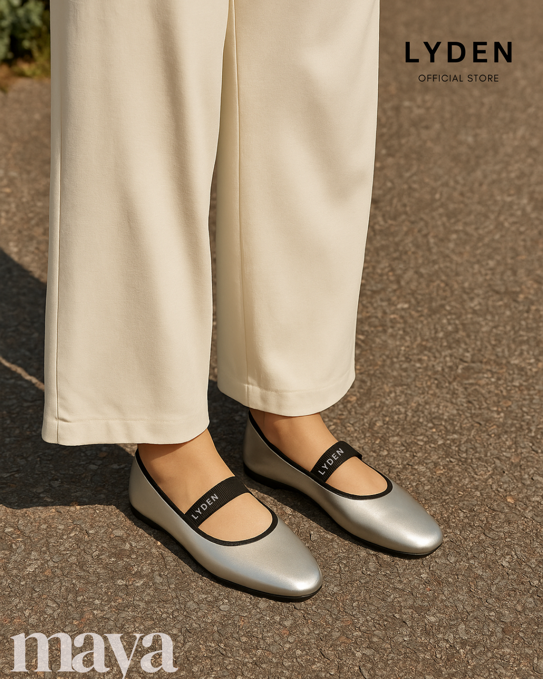 【NEW】Lyden Maya Series Flats - Beige//Silver//Brown//Maroon//Classic Black