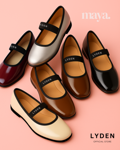 【NEW】Lyden Maya Series Flats - Beige//Silver//Brown//Maroon//Classic Black