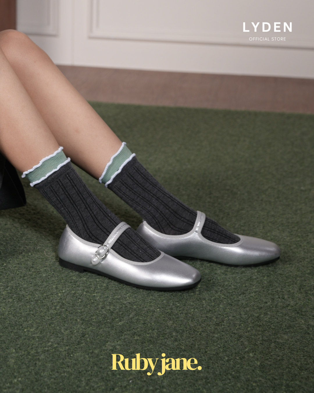 【NEW】Lyden Ruby Jane Series Flats - Beige//Brown//Grey