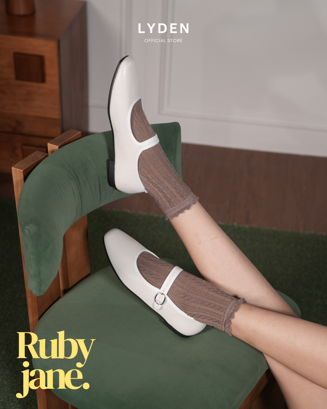 【NEW】Lyden Ruby Jane Series Flats - Beige//Brown//Grey