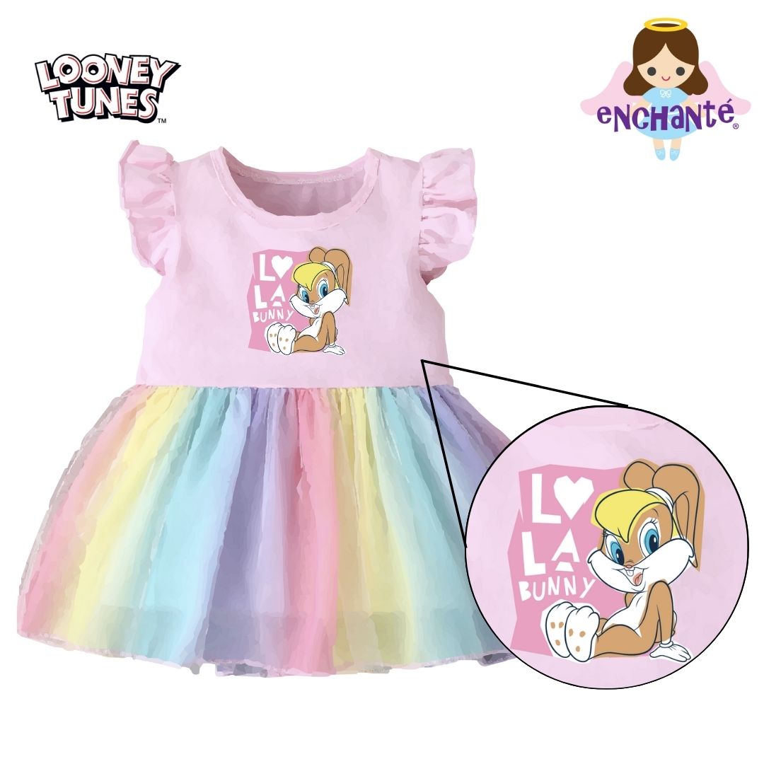 Lola Rainbow Tulle Dress (Baby)