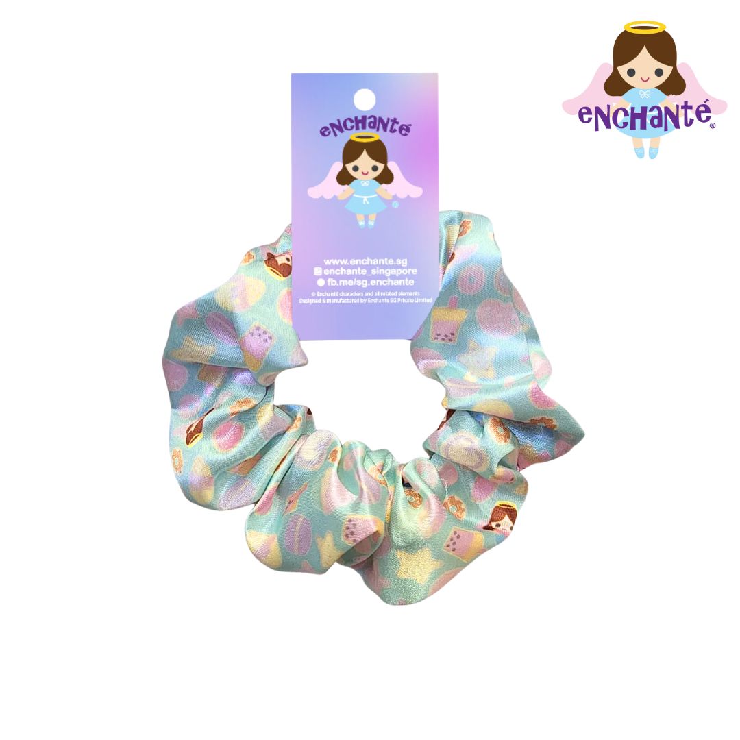 Enchante Boba Mint Scrunchie Hair Tie