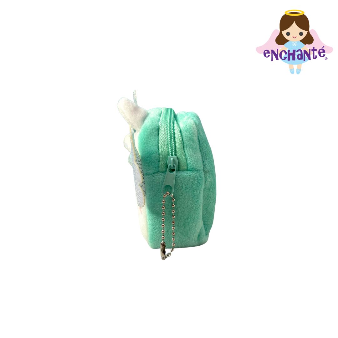 Green Unicorn Plush Animal Wallet