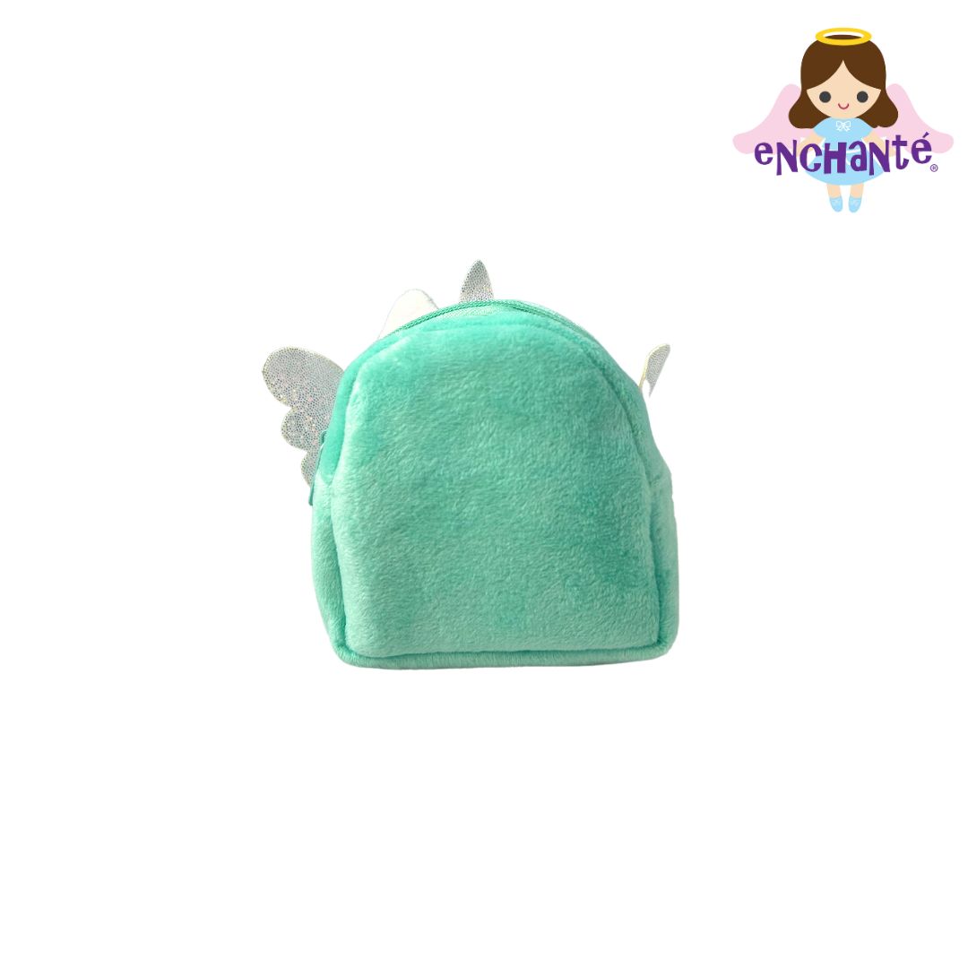 Green Unicorn Plush Animal Wallet