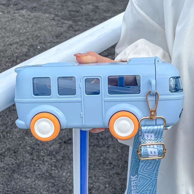 Mini Bus Drinking Bottle (Blue)