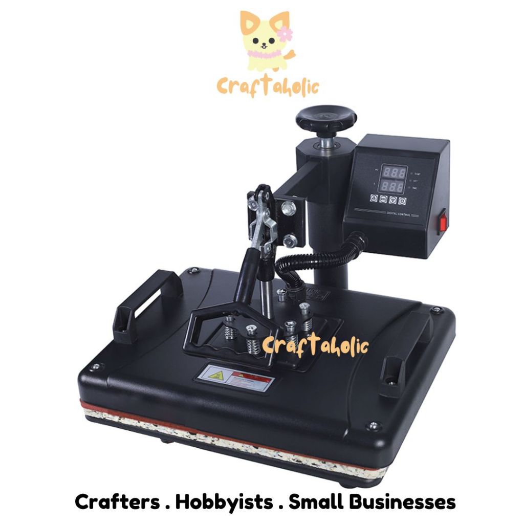 5-in-1 Swing-away Heat Press Machine Bundle (30 x 38cm)