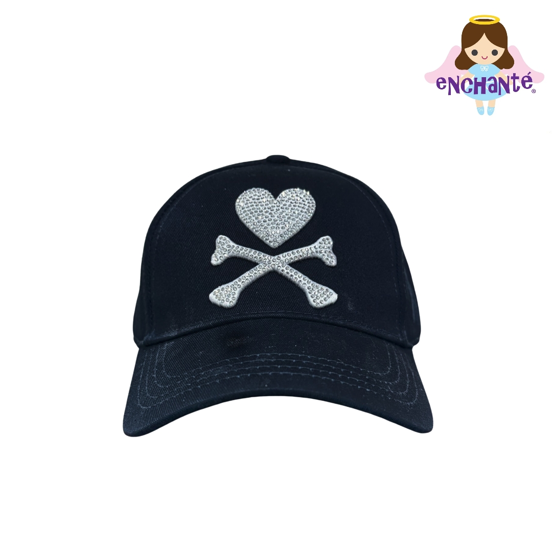 tokidoki Logo Rhinestone Cap (Black)