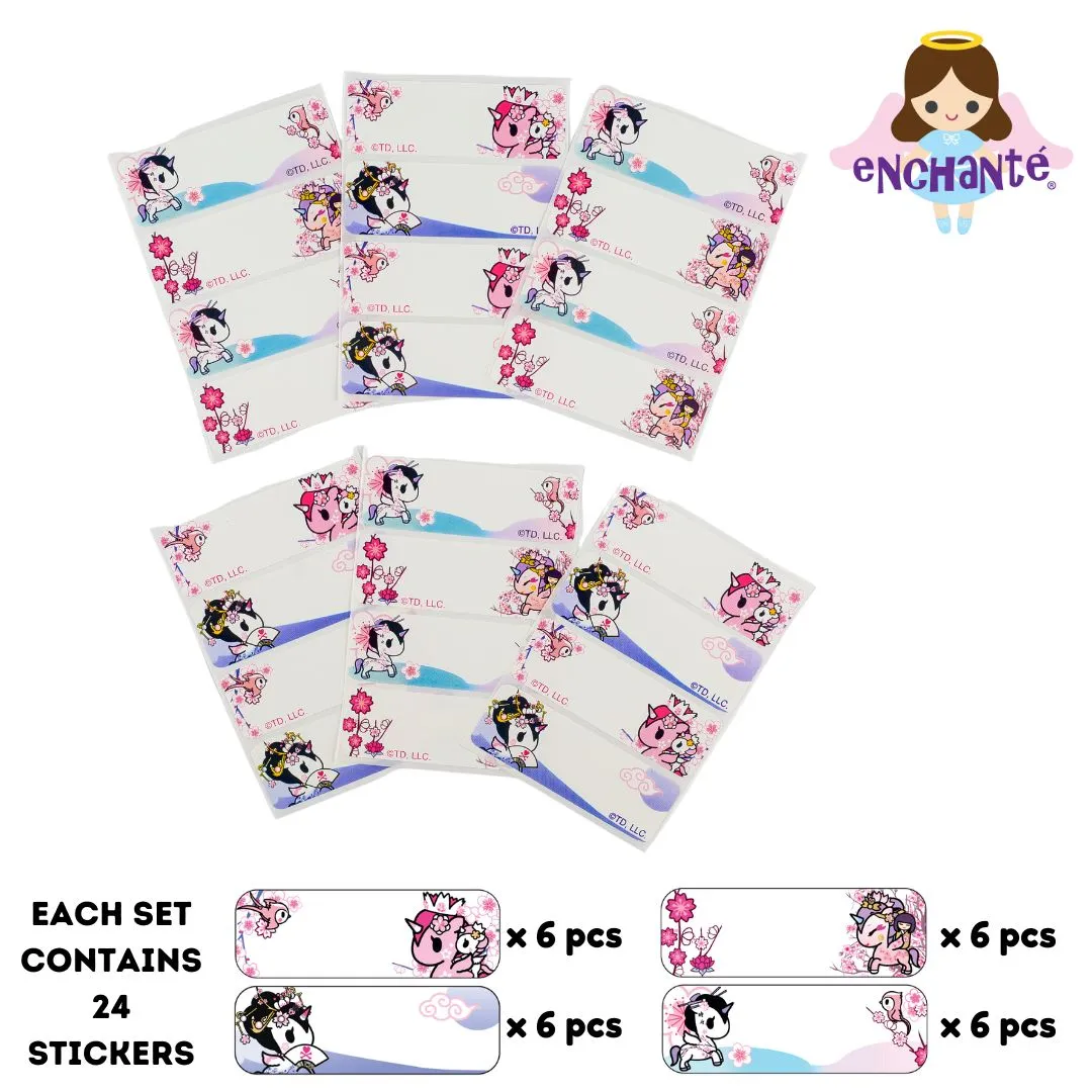 Name Decals Stickers (24 pieces)