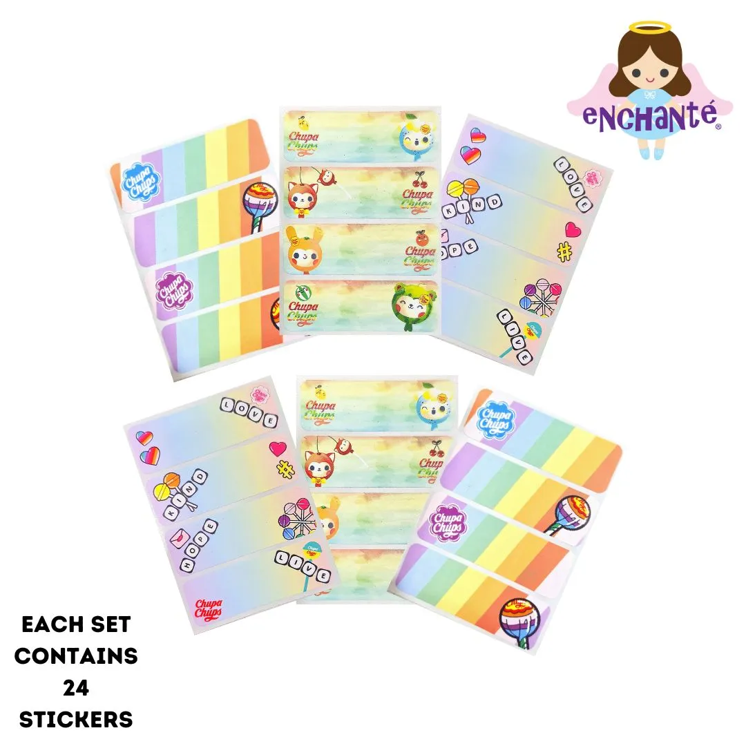 Name Decals Stickers (24 pieces)