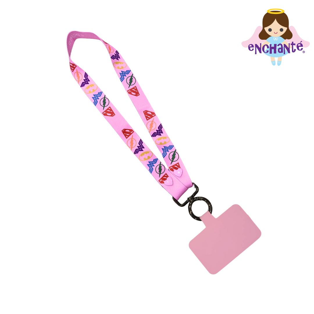 DC Phone Lanyard: Pink