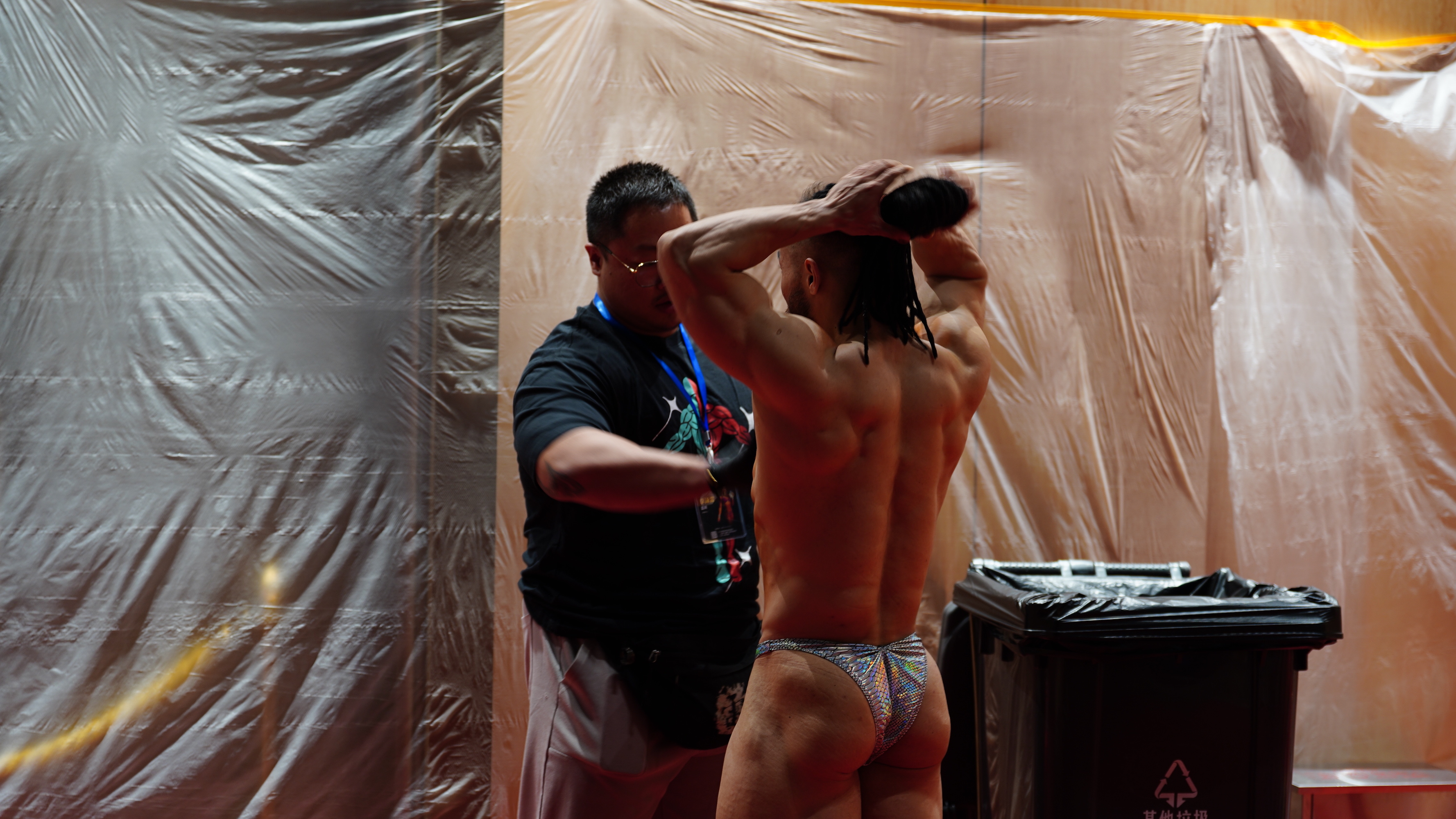 BB-SP "Silver Python" Posing Trunk for Bodybuilding by ProSuits Yanwei Wang