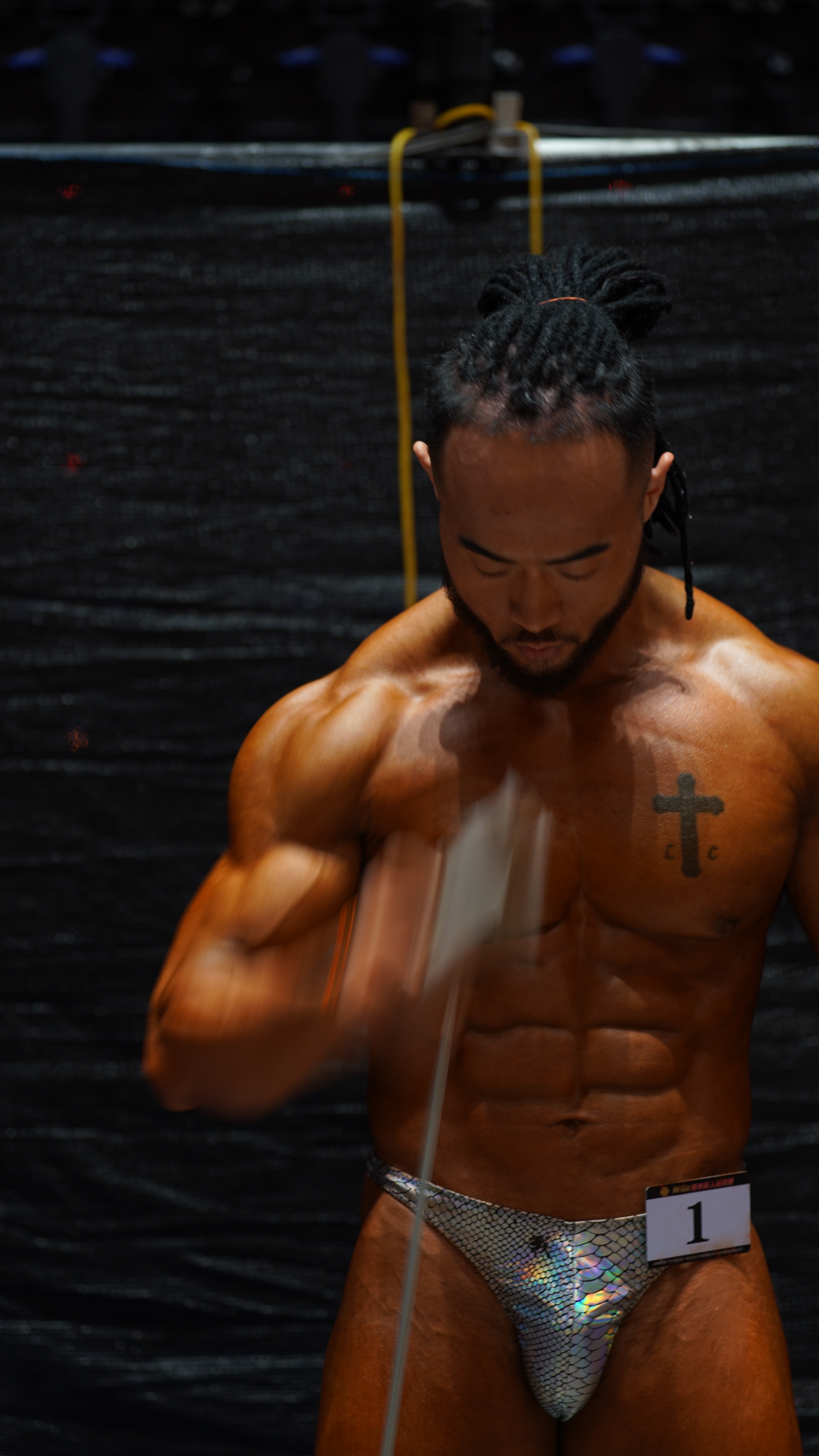 BB-SP "Silver Python" Posing Trunk for Bodybuilding by ProSuits Yanwei Wang