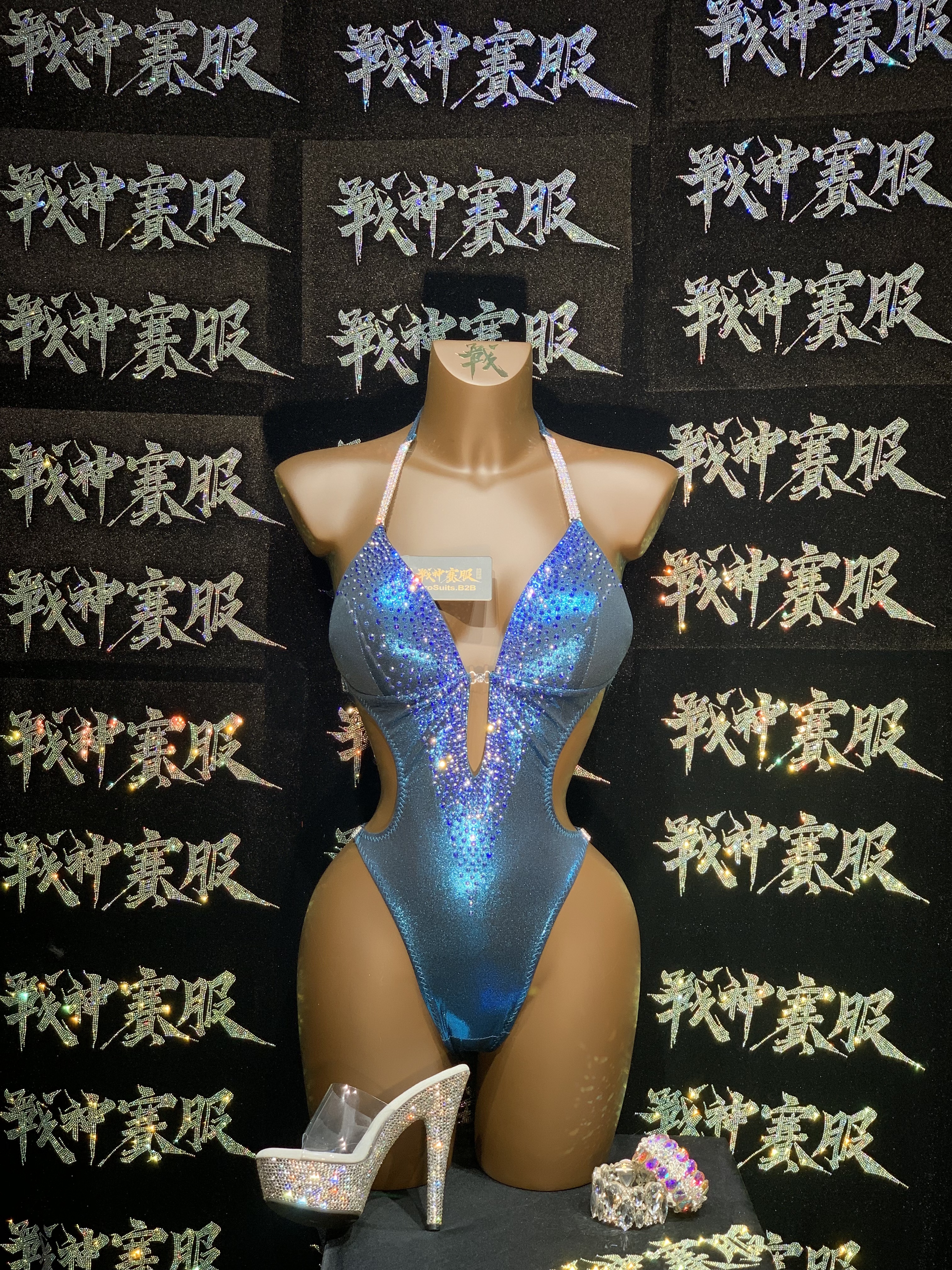 MK002 Competition One-Piece Swimsuit Custom-Made for ICN/INBA by ProSuits