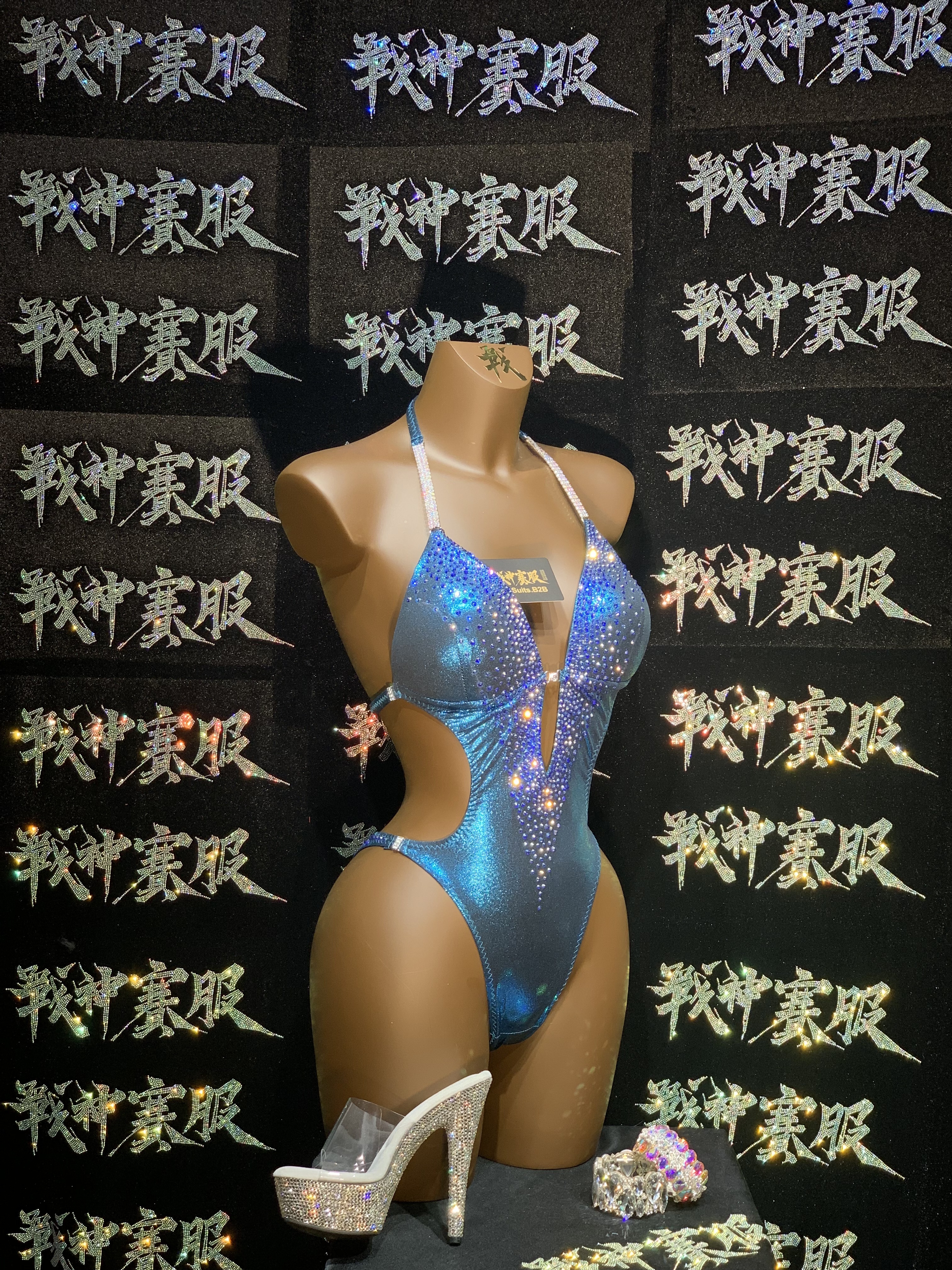 MK002 Competition One-Piece Swimsuit Custom-Made for ICN/INBA by ProSuits