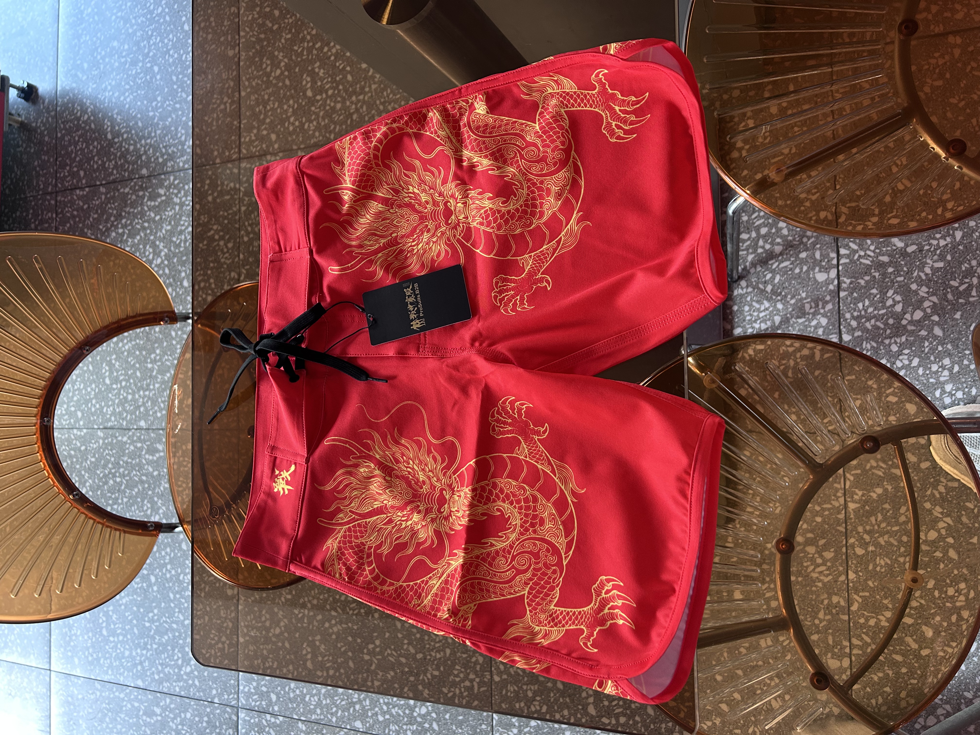 MP199 “Dragons 3” Boardshorts for Men's Physique by ProSuits
