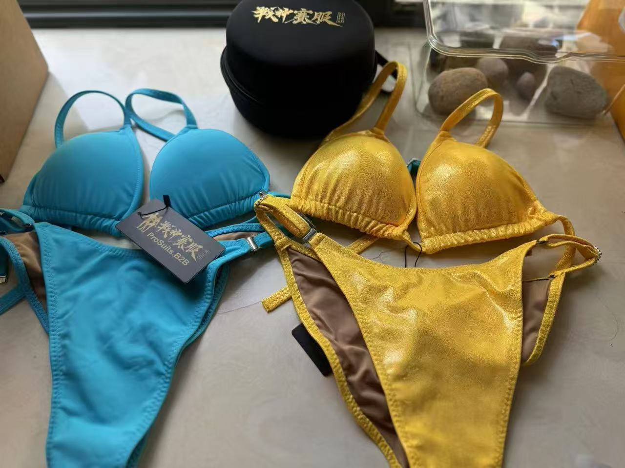 FM-G4 “Lemon” Competition Bikini Custom-Made for Fit Model by ProSuits