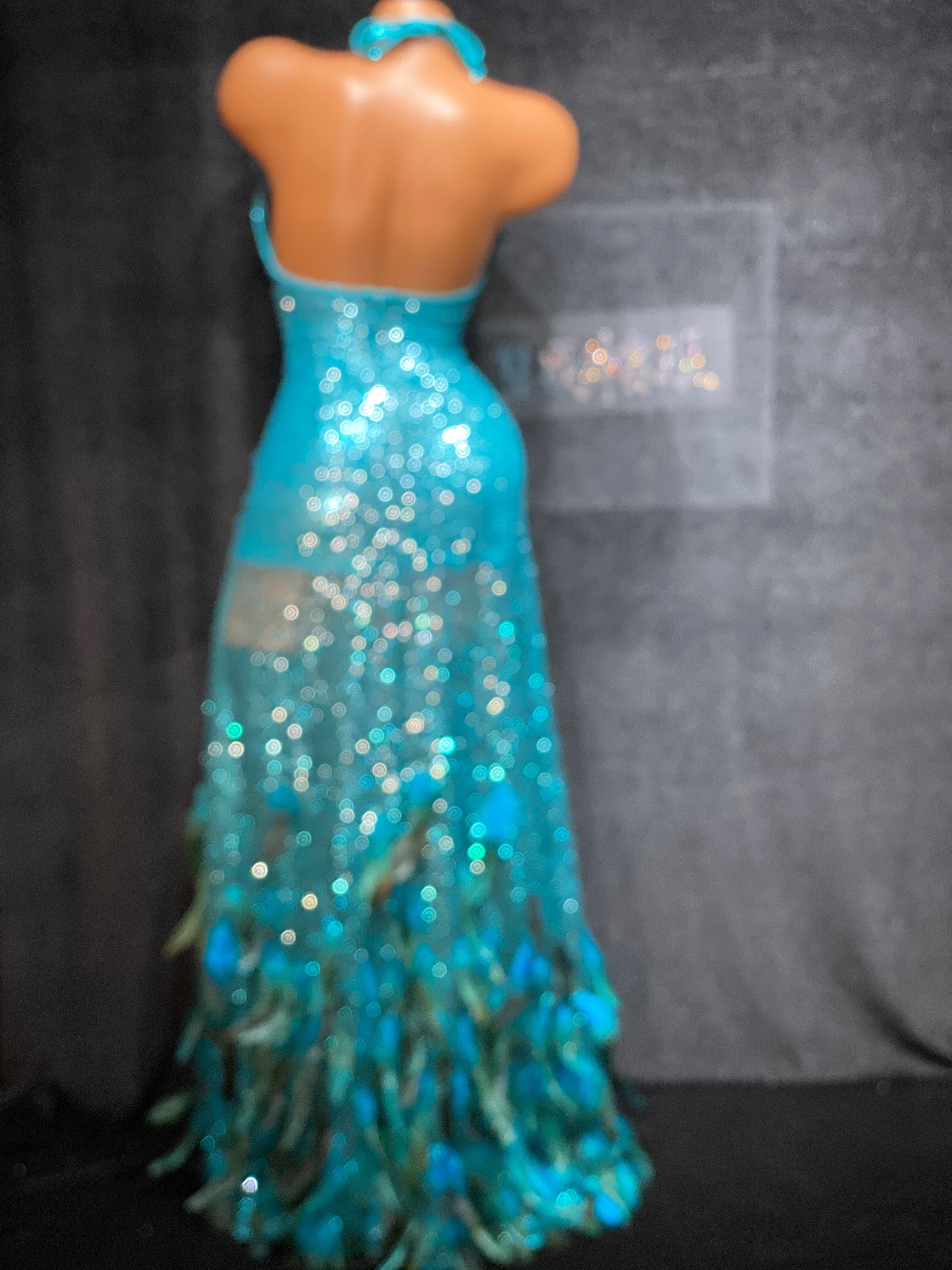 GW009 Competition Evening Gown Custom-Made for Elite Fit Model ProSuits