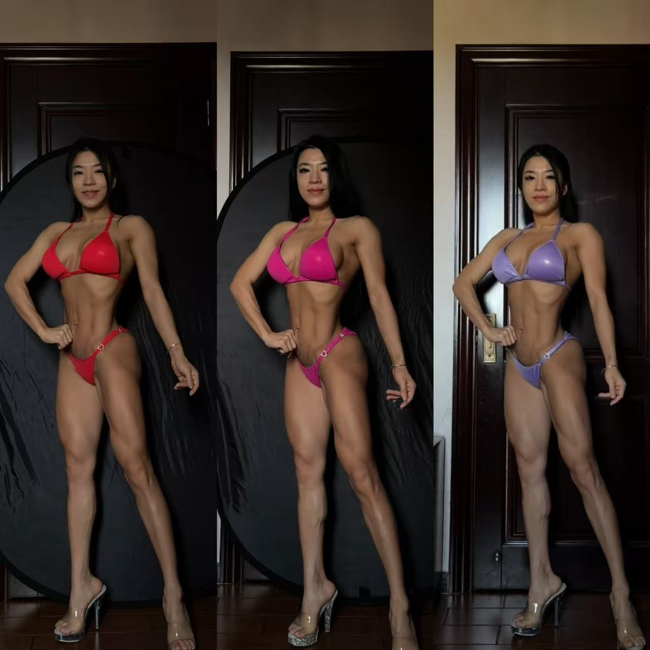 FM-G9 “Lavender” Competition Bikini Custom-Made for Fit Model ProSuits Hui Wu